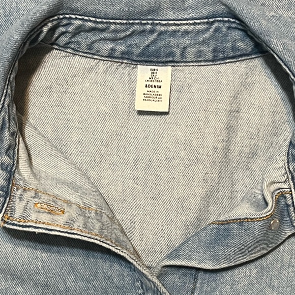 H&M Light Blue Denim Longline Jacket - Picture 9 of 12